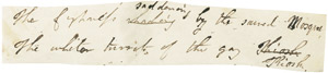 Lot 2511, Auction  103, Byron, George Gordon, Lord, 2 Gedicht-Zeilen