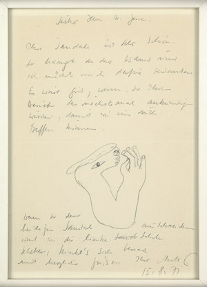 Lot 7001, Auction  105, Antes, Horst, Brief mit Kopffüßler