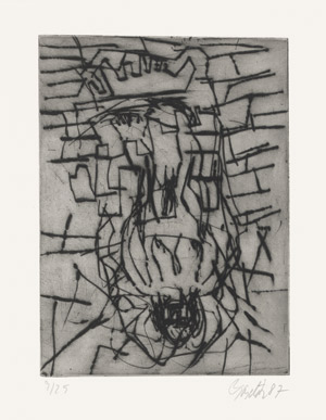 Lot 8011, Auction  105, Baselitz, Georg, Mädchen kommt I