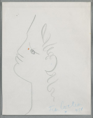 Lot 8037, Auction  107, Cocteau, Jean, Profil