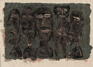 Lot 8047, Auction  107, Dubuffet, Jean, Suite de visages (Variante)