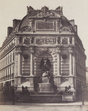 Lot 4010, Auction  110, Baldus, Edouard-Denis, Fontaine Saint-Michel, Paris