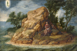 Lot 6006, Auction  112, Flämisch, Anfang 17. Jh. Johannes auf Patmos