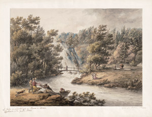 Los 6565 - Duvivier, Ignace - Ansicht eines Wasserfalls im Park "Sofiyivka" (Sofiowka) in der Stadt Uman, Ukraine - 0 - thumb