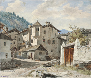 Los 6607 - Schulmeister, Willibald - Dorfmotiv aus Tirol - 0 - thumb