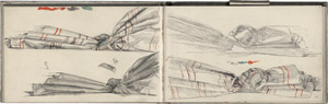 Los 6615 - Knackfuß, Hermann - Skizzenbuch mit Draperie- und Figurenstudien. - 0 - thumb