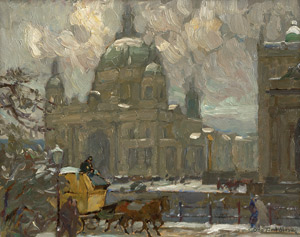 Lot 7002, Auction  112, Antoine, Otto, Berliner Dom mit Postkutsche