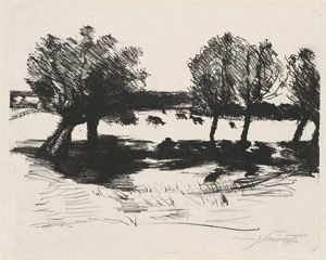 Lot 7057, Auction  112, Corinth, Lovis, Landschaft mit Kühen