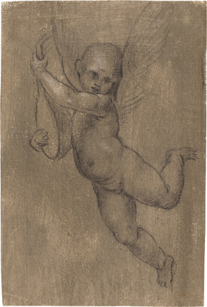 Lot 6601, Auction  113, Fra Bartolomeo - Umkreis, Fliegender Putto mit Laute