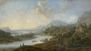 Lot 6023, Auction  114, Schütz, Christian Georg, Rheinlandschaft