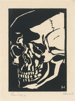 Lot 7013, Auction  114, Heckel, Erich, "Totenkopf" (Schädel)