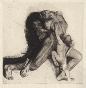 Lot 7015, Auction  114, Kollwitz, Käthe, Tod und Frau