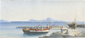 Lot 6917, Auction  115, Gianni, Ugo, Blick auf Capri vom Capo di Posilipo aus