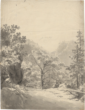 Lot 6314, Auction  116, Rebell, Josef, "Im Retenbach": Landschaft im Retenbachtal bei Bad Ischl, Salzkammergut