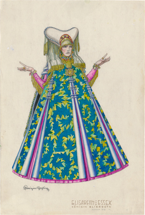 Lot 6376, Auction  116, Geyling, Remigius, Maria Eis als Königin Elisabeth im Schauspiel "Elisabeth und Essex"