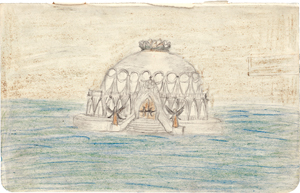 Lot 6207, Auction  117, Fidus, Tempel im Meer
