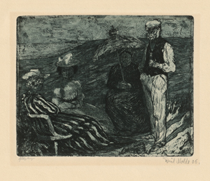 Lot 8021, Auction  118, Nolde, Emil, Unterhaltung