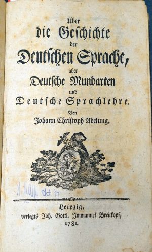 Lot 2011, Auction  119, Adelung, Johann Christoph, Sammelband mit 3 Werken in Erstausgaben