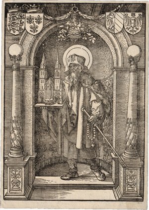 Lot 5108, Auction  119, Dürer, Albrecht, Der hl. Sebaldus in der Nische