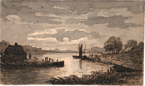 Lot 6265, Auction  119, Haanen, Remigius Adrianus van, Holländische Flusslandschaft