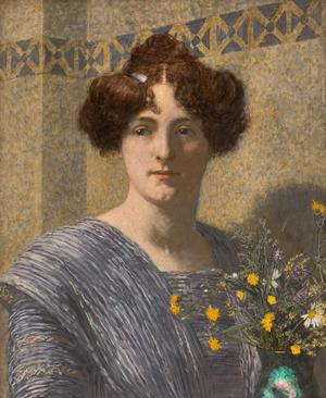 Lot 6913, Auction  119, Rothaug, Alexander, Dame mit Wiesenblumen