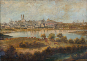 Lot 6033, Auction  120, Deutsch, um 1800. Blick auf München vom östlichen Isarhochufer