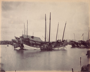 Lot 4019, Auction  121, China, Junks on the Pearl River (Zhu Jiang) near Canton (Guangzhou)