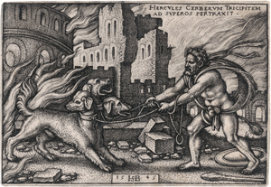 Lot 5019, Auction  121, Beham, Hans Sebald, Herkules fängt Cerberus