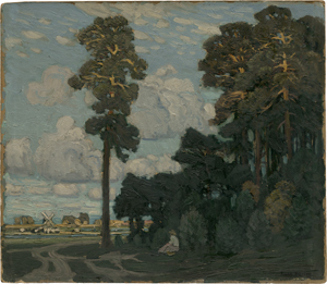 Lot 7024, Auction  121, Hartig, Hans, Kiefern in der Abendsonne