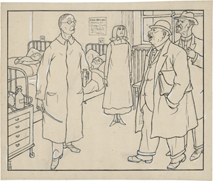 Lot 7027, Auction  121, Heine, Thomas Theodor, Krankenbesuch