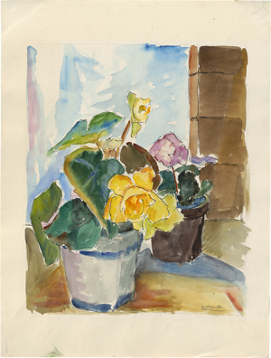 Lot 8069, Auction  121, Hertzer, Else, Gelbe Blüten