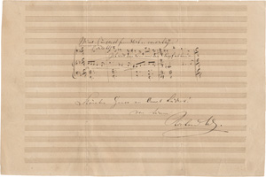 Lot 2503, Auction  122, Wagner, Richard, Musikalisches Albumblatt 