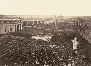 Lot 4008, Auction  122, Altobelli, Gioacchino, Pope Pius IX blessing his troops for the last time before the capture of Rome April 25, 1870