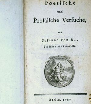 Lot 2004, Auction  123, Bandemer, Susanne von, Poetische und prosaische Versuche