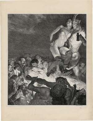 Lot 6319, Auction  123, Greiner, Otto, Der Teufel zeigt das Weib dem Volke