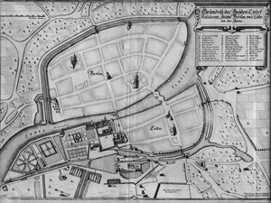 Los 237 - Merian, Matthäus - Grundriß der Beyden Churf: Residentz Stätte. Um 1652 - 0 - thumb