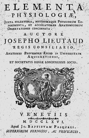 Los 318 - Lieutaud, Joseph - Elementa physiologiae. Venedig, Johann Baptist Pasquali, 1766 - 0 - thumb