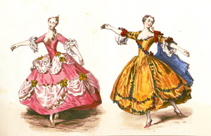 Los 435 - Modetafeln und Viel-Castel, Horace de - Sammlung von 9 chromolithographischen Tafeln von Villain nach Horace de Viel-Castel. Frankreich um 1830 - 0 - thumb
