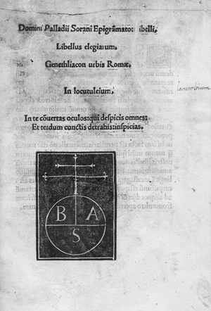 Los 705 - Farina, Domenico - Epigrammata elegiae et genethliacum urbis Romae. Venedig, Giovanni Battista Sessa, 1498. - Zweite Ausgabe - 0 - thumb