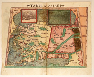 Los 758 - Münster, Sebastian - Tabula Asiae I. Kolor. Holzschnitt-Karte. 1542 - 0 - thumb