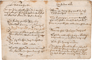 Lot 1066, Auction  125, Rossarznei und geistliches Lied, Deutsche Handschrift auf Papier. Deutschland 1728