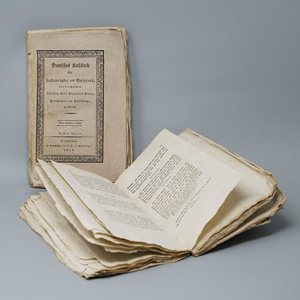 Los 1595 - Hallberg-Broich, Karl Theodor - Deutsches Kochbuch für Leckermäuler und Guippees. Düsseldorf, J. Wolf, 1819. - Seltene politische und antiklerikale Satire - 0 - thumb
