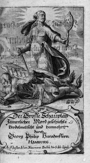 Los 1597 - Harsdörffer, Georg Philipp - Der Grosse Schauplatz Jämmerlicher Mordgeschichte. Hamburg, Naumann, 1649-1650 - 0 - thumb