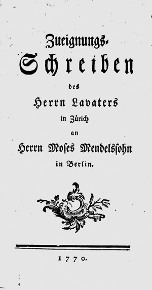 Los 1647 - Lavater, Johann Caspar - Sammelband mit 6 Kleinschriften zum sogenannten Lavaterstreit. Verschiedene Orte und Verlage, 1770-1771 - 0 - thumb