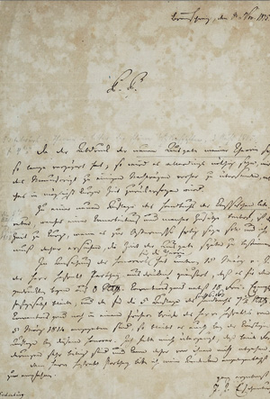 Los 2011 - Eschenburg, Johann Joachim - Brief an die Nicolaische Buchhandlung. 1815 - 0 - thumb