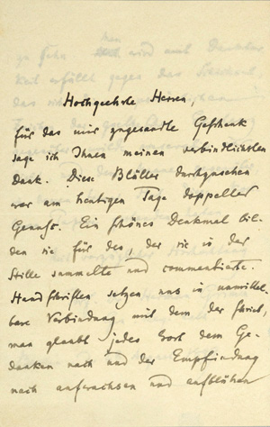 Los 2018 - Goethe-Kreis.- Grimm, Herman - Brief über Goethes Autographensammlung - 0 - thumb