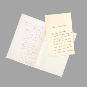 Los 2135 - Gudin, Théodore - 2 Briefe an verschiedene Personen. 1879 - 0 - thumb