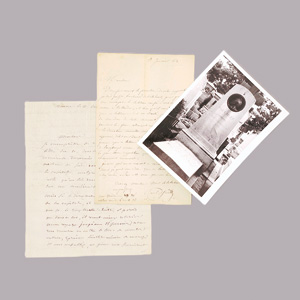 Los 2137 - Huet, Paul - 2 Briefe m. U. 1863 - 0 - thumb