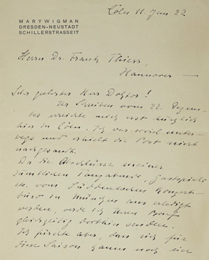 Los 2148 - Ausdrucks-Tänzerinnen - 4 Autographen. 1922 - 1923 - 0 - thumb