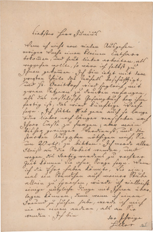 Los 2154 - Hiller, Johann Adam - Brief an den Verleger Junius. 1771 - 0 - thumb